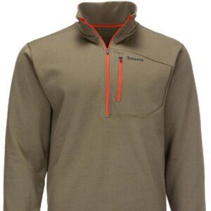 Simms Men's Top Activewear Outdoor Gorpcope Thermal Midlayer Light Fish  Sz 2X
